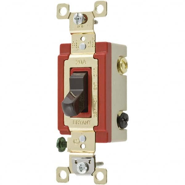 Bryant Electric - Wall & Dimmer Light Switches Switch Type: Three Way Switch Operation: Toggle - A1 Tooling