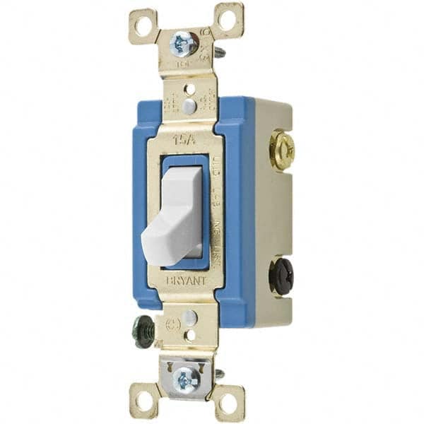 Bryant Electric - Wall & Dimmer Light Switches Switch Type: Three Way Switch Operation: Toggle - A1 Tooling