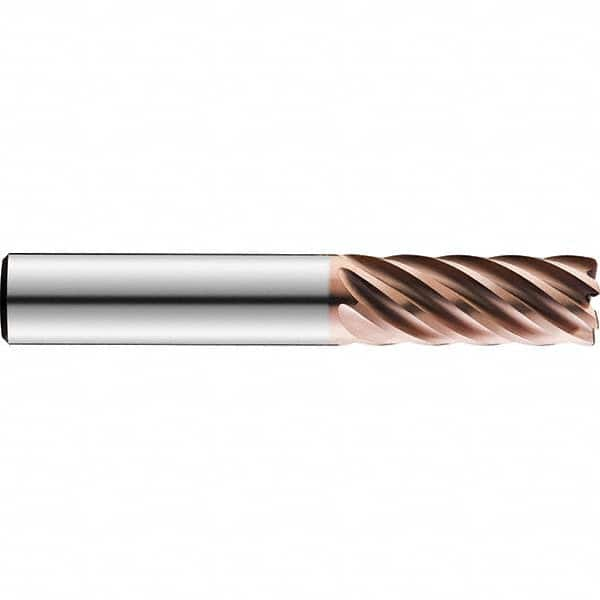 SGS - 6mm, 18mm LOC, 6mm Shank Diam, 63mm, 7 Flute Solid Carbide Square End Mill - A1 Tooling