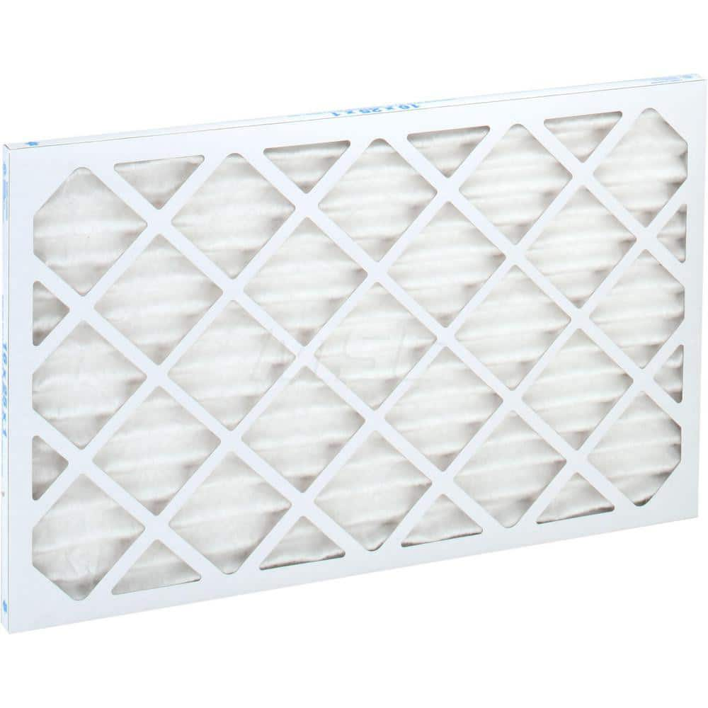 Pleated Air Filter: 16 x 25 x 1″, MERV 13, 80 to 85% Efficiency, Wire-Backed Pleated Synthetic, Beverage Board Frame, 300 Max FPM, 825 CFM, Use with Any Unit