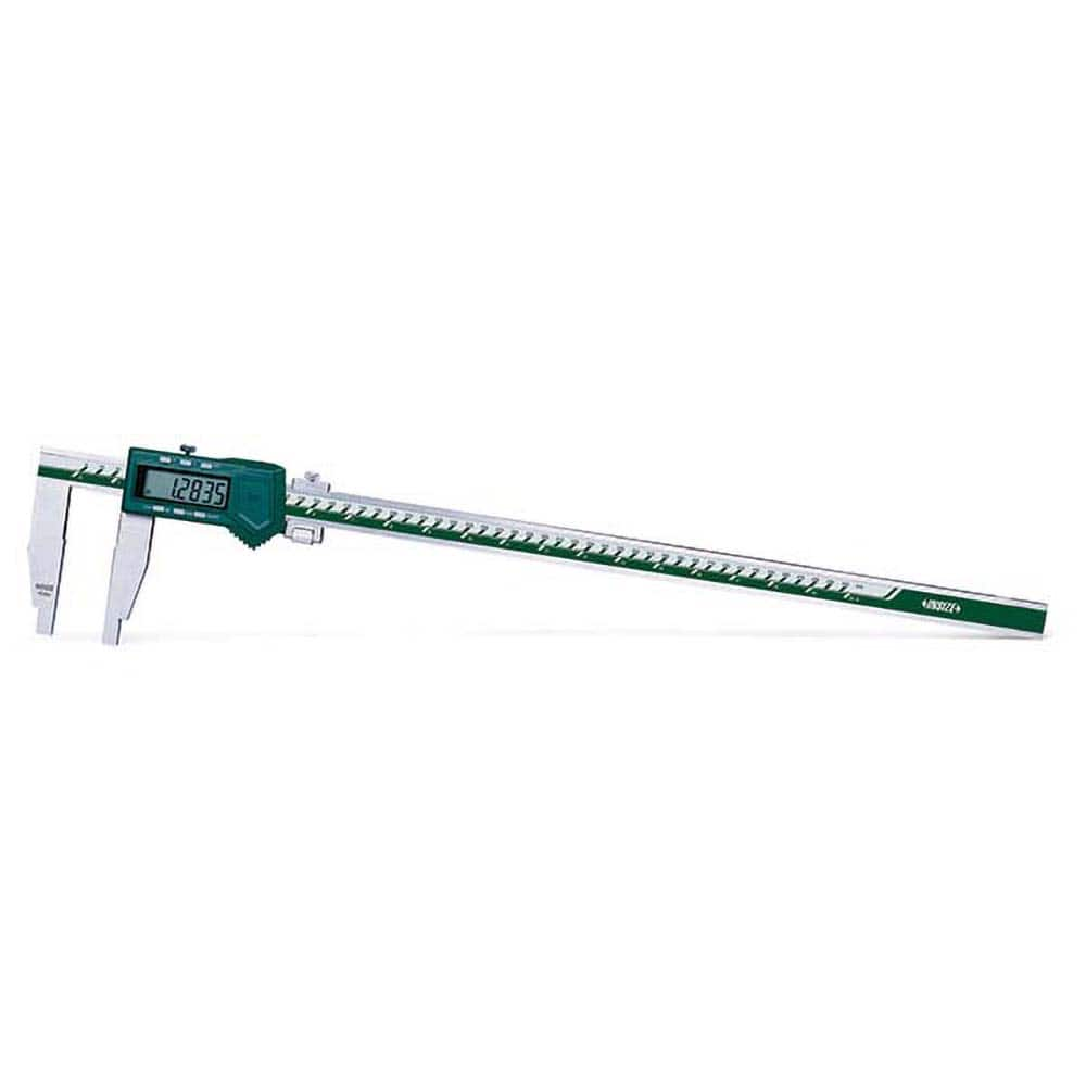 Insize USA LLC - Electronic Calipers; Minimum Measurement (Decimal Inch): 0.0000 ; Maximum Measurement (Decimal Inch): 40 ; Accuracy Plus/Minus (Decimal Inch): 0.0031 ; Resolution (Decimal Inch): 0.0005 ; IP Rating: None ; Data Output: Yes - Exact Industrial Supply