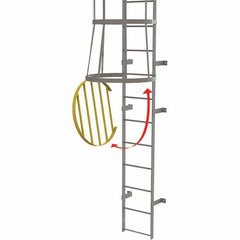 TRI-ARC - Ladder Accessories Type: Door For Use With: Tri-Arc Fixed Yellow Steel Cage Ladders - A1 Tooling