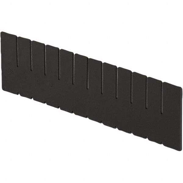 LEWISBins+ - 15" High, Black Bin Divider - Use with DC3060, Short Side Measures 5.4" Tall - A1 Tooling