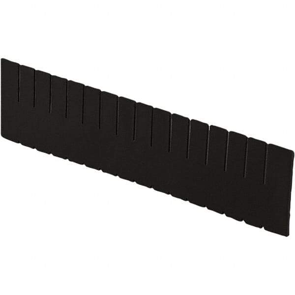 LEWISBins+ - 20-1/4" High, Black Bin Divider - Use with DC2260, Long Side Measures 5.4" Tall - A1 Tooling