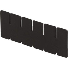 LEWISBins+ - 4-3/8" High, Black Bin Divider - Use with DC1050, Short Side Measures 4.4" Tall - A1 Tooling