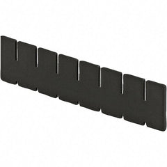 LEWISBins+ - 2-7/8" High, Black Bin Divider - Use with DC2035, Short Side Measures 2.9" Tall - A1 Tooling