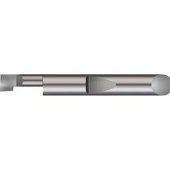 Boring Bar: 0.23″ Min Bore, 1-1/4″ Max Depth, Right Hand Cut, Solid Carbide 5/16″ Shank Dia, 2-1/2″ OAL, 0.005″ Corner Radius