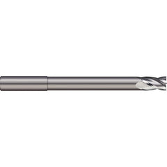 Square End Mill: 0.1181'' Dia, 0.315'' LOC, 2 Flutes, Solid Carbide Single End, Uncoated, 30 ° Helix, Centercutting, RH Cut, RH Flute