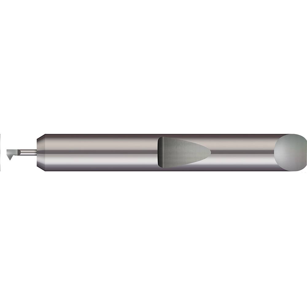 Micro 100 - Single Point Threading Tools; Thread Type: Internal ; Material: Solid Carbide ; Profile Angle: 60 ; Threading Diameter (Decimal Inch): 0.0400 ; Cutting Depth (Decimal Inch): 0.0750 ; Cutting Depth (mm): 1.90 - Exact Industrial Supply