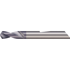 Micro 100 - 0.03" Body Diam, 90°, 1-1/2" OAL, 2-Flute Solid Carbide Spotting Drill - Exact Industrial Supply