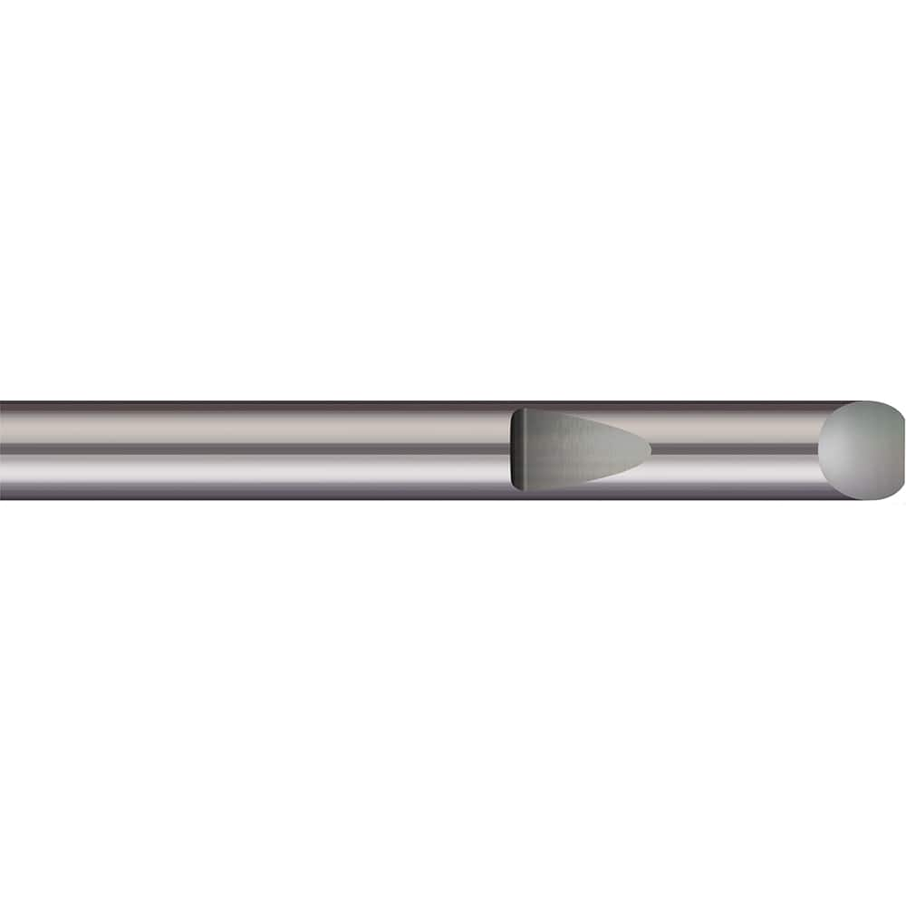 Micro 100 - Tool Bit Blanks; Material: Solid Carbide ; End Shape: Round ; Width/Diameter (Inch): 1/4 ; Overall Length (Inch): 2 - Exact Industrial Supply