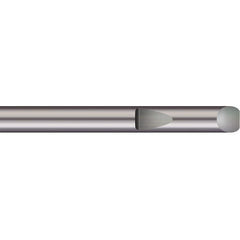 Micro 100 - Tool Bit Blanks; Material: Solid Carbide ; End Shape: Round ; Width/Diameter (Inch): 3/16 ; Overall Length (Inch): 1-1/2 - Exact Industrial Supply