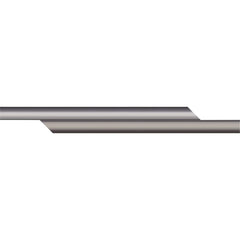 Micro 100 - Tool Bit Blanks; Material: Solid Carbide ; End Shape: Split End ; Width/Diameter (Inch): 3/8 ; Overall Length (Inch): 2-1/2 - Exact Industrial Supply