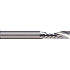 Micro 100 - 5/32" Diam RH Solid Carbide 1-Flute Single Edge Upcut Spiral Router Bit - Exact Industrial Supply