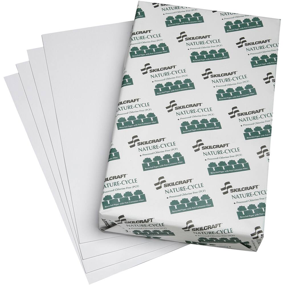 Ability One - Office Machine Supplies & Accessories; Office Machine/Equipment Accessory Type: Copy Paper ; For Use With: Copiers ; Color: White ; Fractional Sizes: 8-1/2 x 14" - Exact Industrial Supply