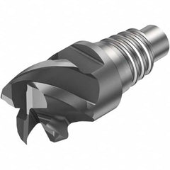 Sandvik Coromant - 1/2" Mill Diam, 0.2756" LOC, 0.2756" OAL, 4 Flute Square End Mill Head - A1 Tooling