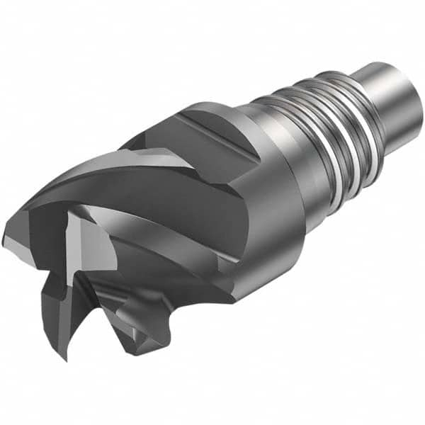 Sandvik Coromant - 1" Mill Diam, 0.5512" LOC, 0.5512" OAL, 5 Flute Square End Mill Head - A1 Tooling