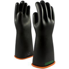 ‎155-3-16/10 - Novax - Natural Rubber Insulating Glove - Class 3 - 16″ - Black/Orange - Straight Cuff - Exact Industrial Supply