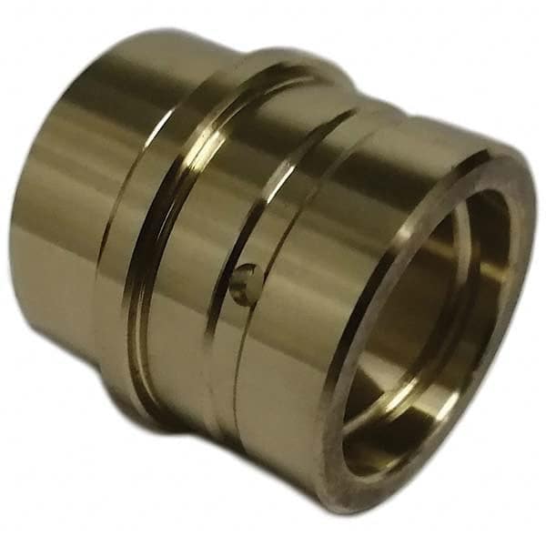 Gibraltar - Die & Mold Straight Bushings; Material: Solid Bronze ; Overall Length (Inch): 1-3/4 ; Overall Length (Decimal Inch): 1-3/4 ; Inside Diameter (Inch): 1.2510 ; Body Diameter (Decimal Inch): 1.6255 ; Attachment Method: Press-Fit