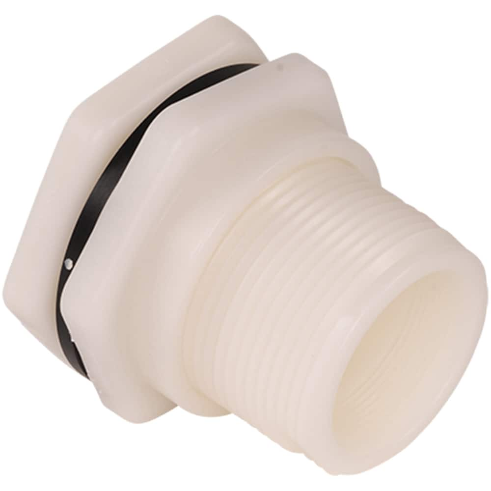 Hayward - Plastic Pipe Fittings; Type: Bulkhead Fitting ; Fitting Size: 1-1/2 (Inch); End Connections: FNPT x FNPT ; Material: Polypropylene ; Schedule: 80 ; Maximum Pressure (psi): 150.00 - Exact Industrial Supply