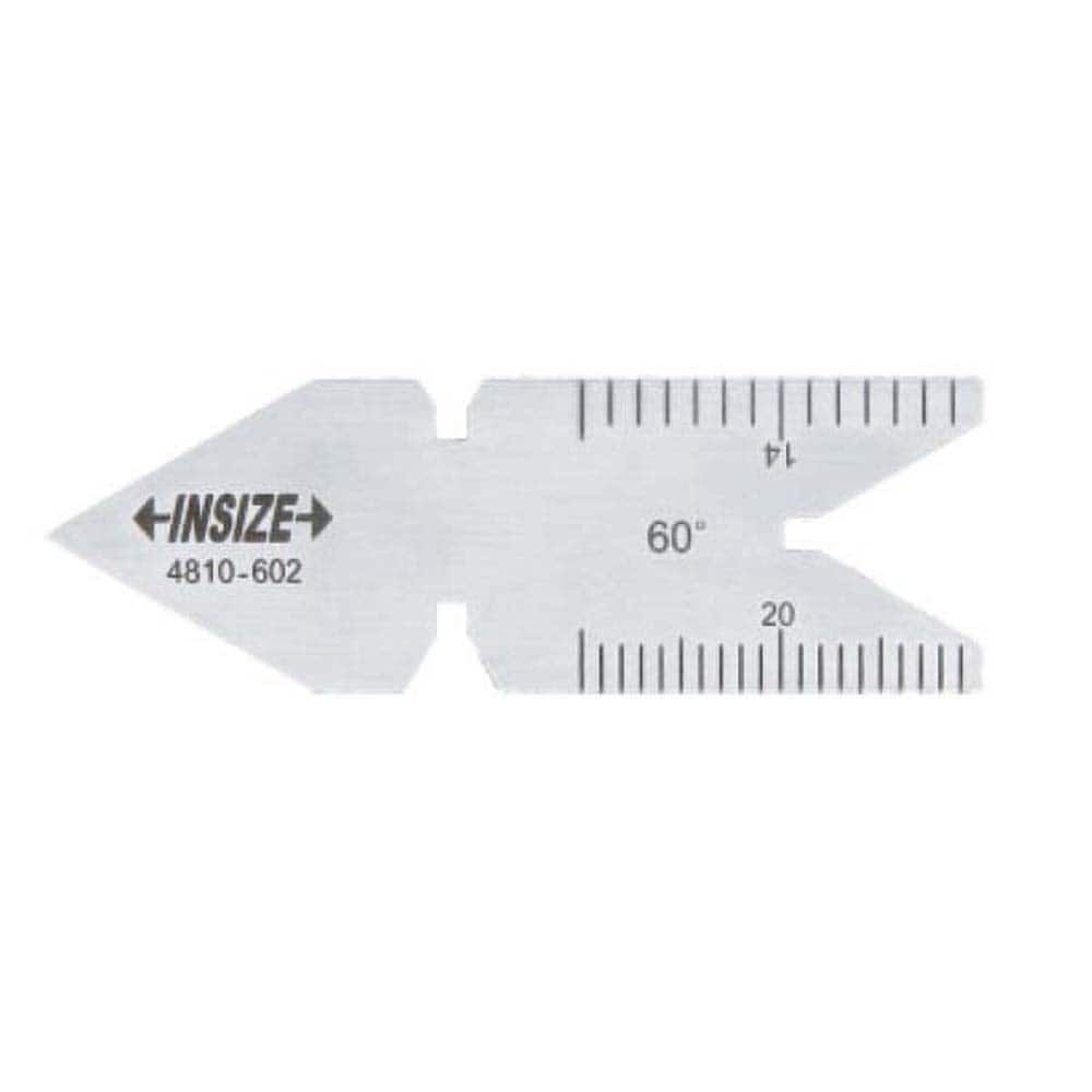 Insize USA LLC - Center Gages; Type: Center Gage ; Angle: 60.00 ; Graduation (mm): 0.50; 1.00 ; Material: Stainless Steel - Exact Industrial Supply