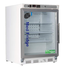 American BioTech Supply - Laboratory Refrigerators and Freezers; Type: Pharmacy/Vaccine Undercounter Built-In Refrigerator ; Volume Capacity: 4.6 Cu. Ft. ; Minimum Temperature (C): 2.00 ; Maximum Temperature (C): 8.00 ; Width (Inch): 23-3/4 ; Depth (Inch - Exact Industrial Supply