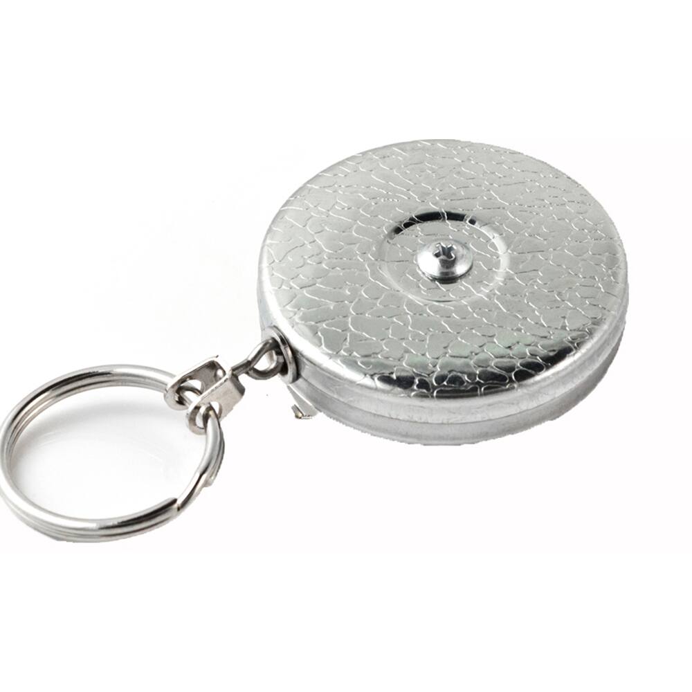 Key-Bak - Key Control; Type: Retractable Reel with Striker ; Number of Keys: 15 ; Color: Chrome ; Width (Inch): 1 - Exact Industrial Supply