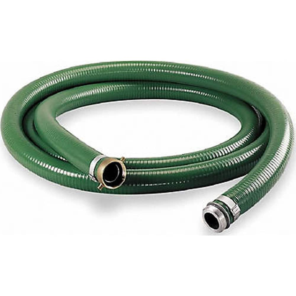 JGB Enterprises - Liquid Suction & Discharge Hose; Inside Diameter (Inch): 2 ; Length (Feet): 20 ; Material: PVC ; Working Pressure (psi): 50.000 ; Vacuum Rating: 29 In. Hg ; Color: Green - Exact Industrial Supply