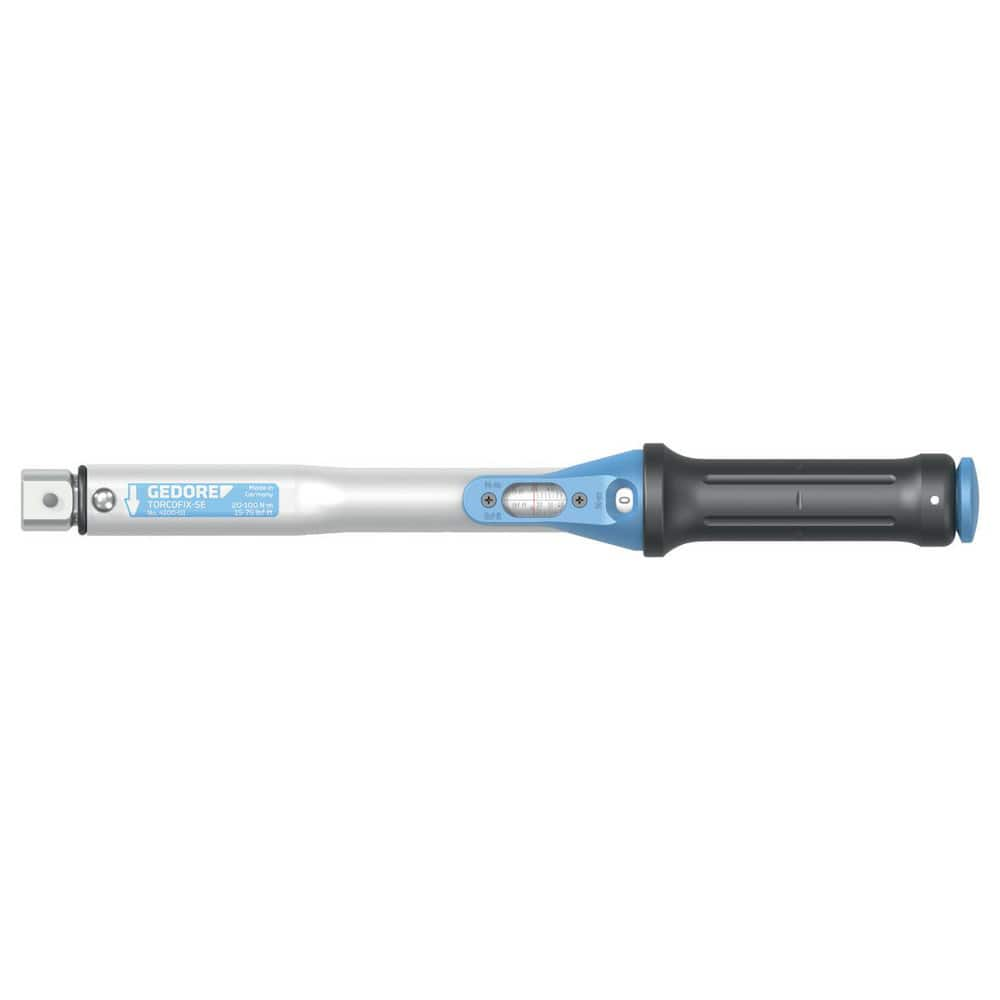 Adjustable Torque Wrench: Rectangular Cavity Drive, Newton Meter 20 to 100 Nm