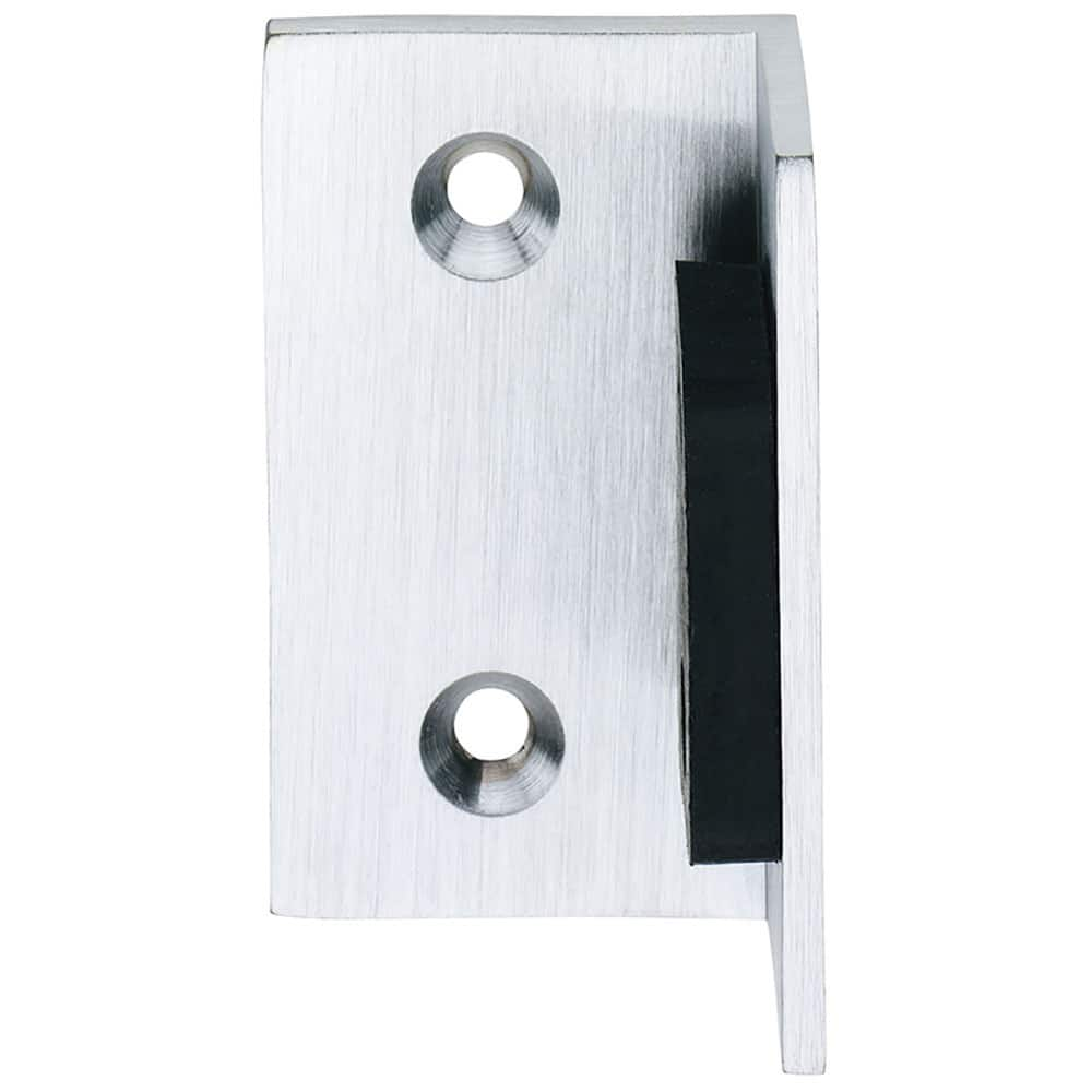 IVES - Stops; Type: Angle Door Stop ; Finish/Coating: Satin Chrome ; Projection: 1-1/2 (Inch); Mount Type: Door and Wall - Exact Industrial Supply