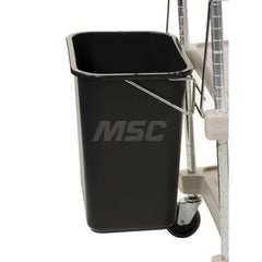 Metro - Cart Accessories; Media Type: Waste Basket & Holder ; For Use With: Metro MY1627 ; Color: Black ; Width: 14.7500 ; Length (Decimal Inch): 17.8800 ; Height (Decimal Inch): 16.250000 - Exact Industrial Supply