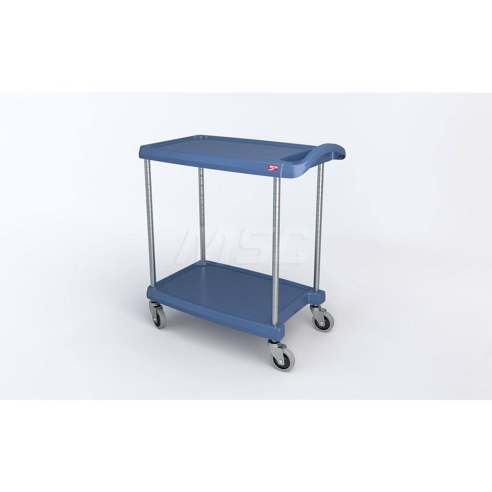 Metro - Carts; Type: Utility ; Load Capacity (Lb.): 300.000 ; Number of Shelves: 2 ; Width (Inch): 18-5/16 ; Length (Inch): 31-1/2 ; Height (Inch): 35-1/2 - Exact Industrial Supply