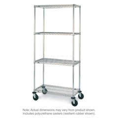 Metro - Carts; Type: Wire ; Load Capacity (Lb.): 900.000 ; Number of Shelves: 4 ; Width (Inch): 23-3/16 ; Length (Inch): 38 ; Height (Inch): 67-7/8 - Exact Industrial Supply