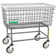 R&B Wire Products - Carts; Type: Rolling Wire Laundry Cart ; Load Capacity (Lb.): 200.000 ; Width (Inch): 23 ; Length (Inch): 36-1/2 ; Height (Inch): 32-1/2 ; Material: Steel - Exact Industrial Supply