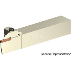 Indexable Cutoff Toolholder: 25 mm Max Depth of Cut, 50 mm Max Workpiece Dia, Right Hand 32 mm Shank Height, 32 mm Shank Width, Uses GCMN Inserts, Series GND