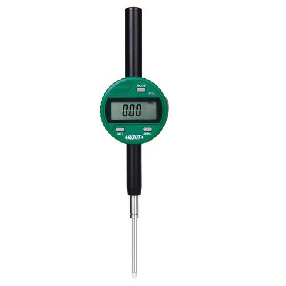 Insize USA LLC - Electronic Drop Indicators; Minimum Measurement (Decimal Inch): 0 ; Minimum Measurement (Inch): 0 ; Minimum Measurement (mm): 0 ; Maximum Measurement (mm): 50.80 ; Maximum Measurement (Decimal Inch): 2.0000 ; Resolution (Decimal Inch): 0 - Exact Industrial Supply