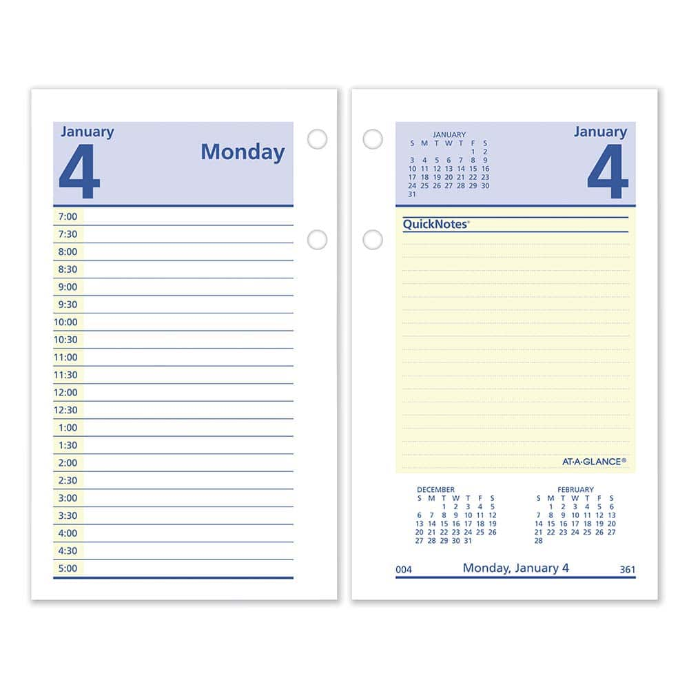 AT-A-GLANCE - Note Pads, Writing Pads & Notebooks Writing Pads & Notebook Type: Desk Calendar Refill Size: 3-1/2 x 6 - A1 Tooling