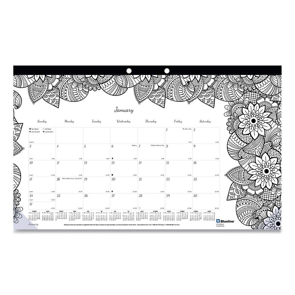 Blueline - Note Pads, Writing Pads & Notebooks Writing Pads & Notebook Type: Desk Pad Size: 17-3/4 x 10-7/8 - A1 Tooling