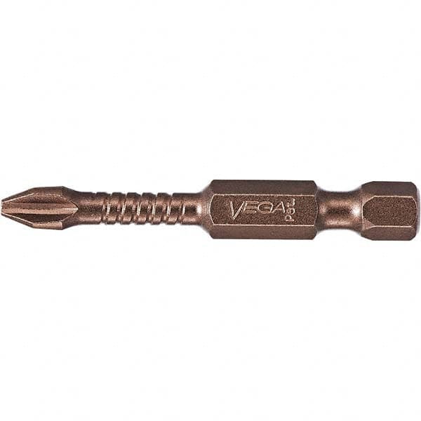 VEGA Industries - Phillips Screwdriver Bits Type: Phillips Bit Point Size: #2 - A1 Tooling