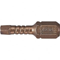 VEGA Industries - 2" Square 1" OAL S2 Steel Impact Rated Square Bit - A1 Tooling