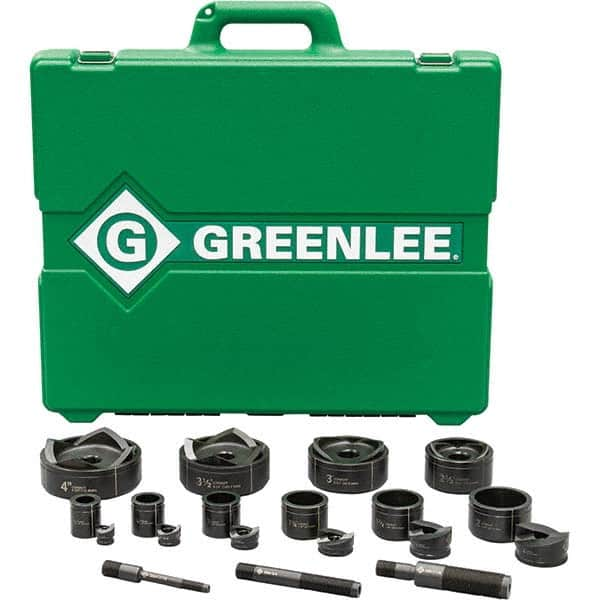 Greenlee - Punch & Driver Kits Tool Type: Knockout Set Punch Shape: Round - A1 Tooling