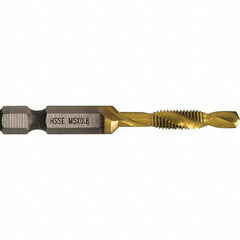 Greenlee - Combination Drill & Tap Sets Minimum Thread Size (mm): M5x0.80 Maximum Thread Size (mm): M5x0.80 - A1 Tooling