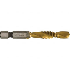 Greenlee - Combination Drill & Tap Sets Minimum Thread Size (Inch): 5/16-18 Maximum Thread Size (mm): M8x1.25 - A1 Tooling