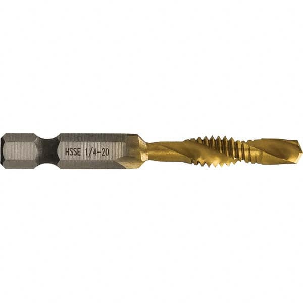 Greenlee - Combination Drill & Tap Sets Minimum Thread Size (Inch): 1/4-20 Maximum Thread Size (mm): M6x1.00 - A1 Tooling