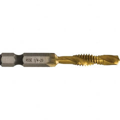 Greenlee - Combination Drill & Tap Sets Minimum Thread Size (Inch): 1/4-20 Maximum Thread Size (mm): M6x1.00 - A1 Tooling