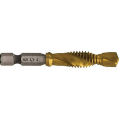 Greenlee - Combination Drill & Tap Sets Minimum Thread Size (Inch): 3/8-16 Maximum Thread Size (mm): M10x1.50 - A1 Tooling