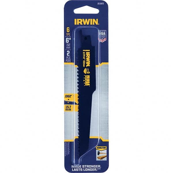 Irwin - Reciprocating Saw Blades Blade Material: Bi-Metal Blade Length (Inch): 6 - A1 Tooling