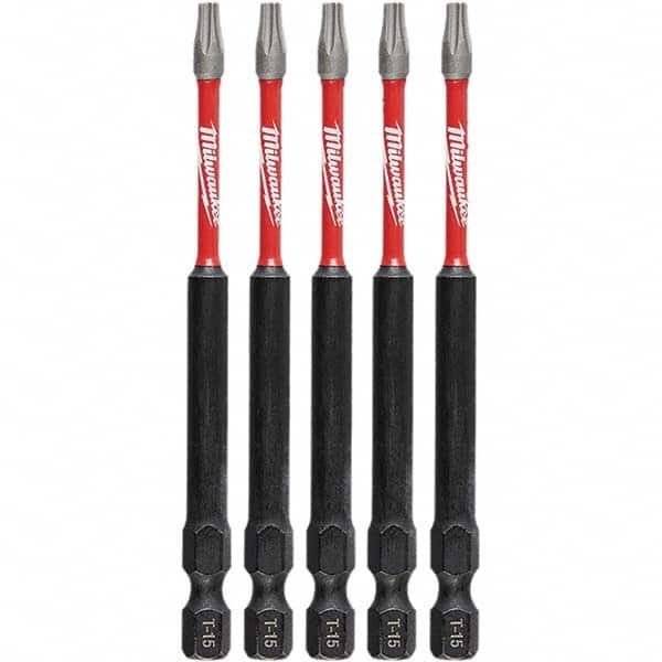 Milwaukee Tool - Power & Impact Screwdriver Bits & Holders Bit Type: Torx Torx Size: T15 - A1 Tooling