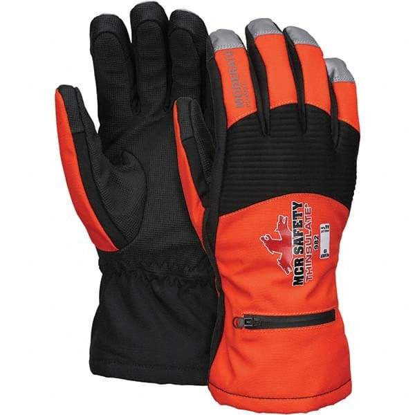 MCR Safety - Size 2XL, ANSI Cut Lvl A6, Puncture Lvl 5, Abrasion Lvl 3, Cut Resistant Gloves - Uncoated, HPPE Lining, Slip-On Cuff, Orange, Paired - A1 Tooling