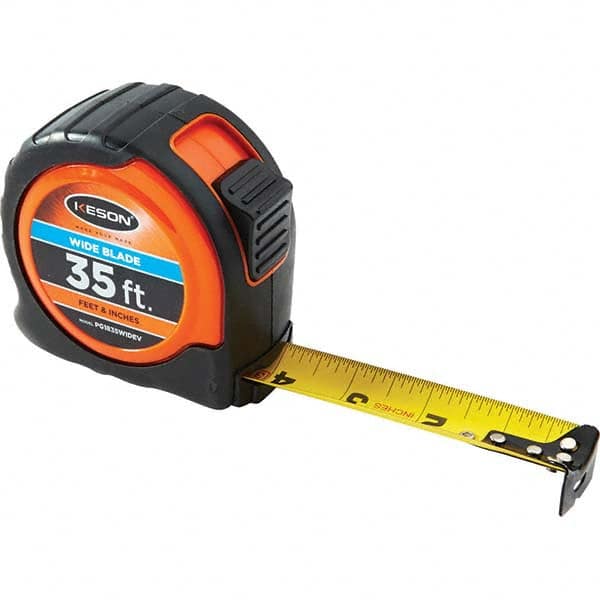 Keson - 35' x 1-3/16" Yellow Blade Tape Measure - A1 Tooling